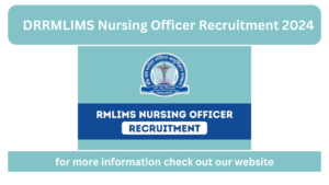 DRRMLIMS Nursing Officer Recruitment 2024