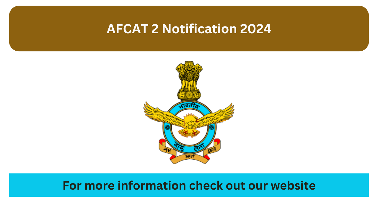 AFCAT 2 Notification 2024